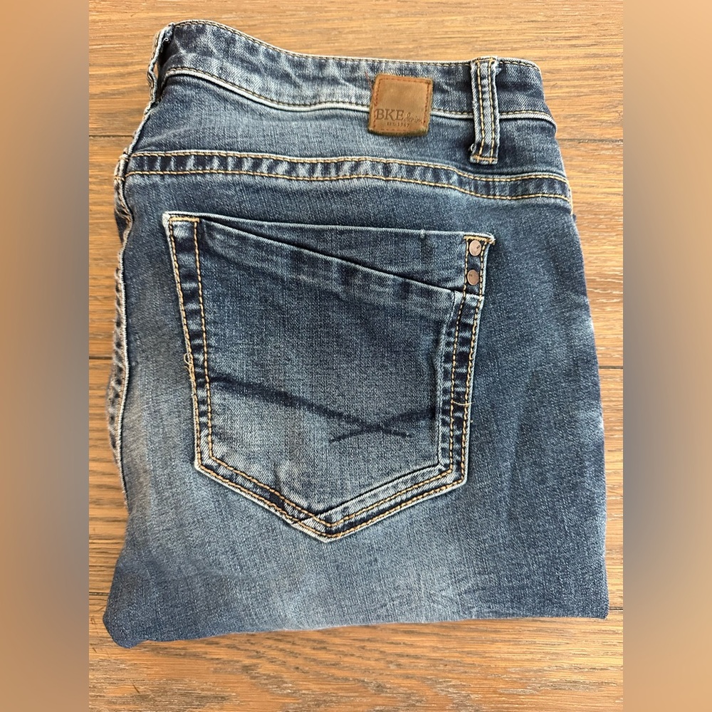 BKE Blue Ankle‎ Skinny Jeans with Distressed Details Size 27